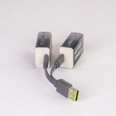 Аккумулятор крона Li-ion 9В 650мАч (уп.2шт) КОСМОС KOCLi9V650mAh2B