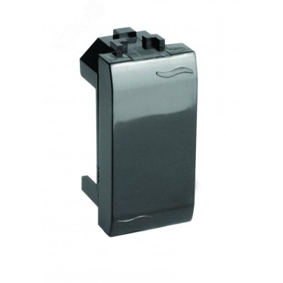 BRAVA Заглушка 1 модуль черная 77616N