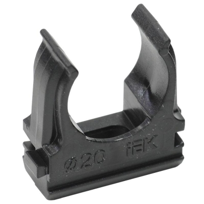 Держатель для труб (клипса) CF20 с защелкой черн. CTA10D-CF20-K02-100