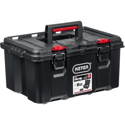 KETER STACKNROLL, 525 х 345 х 260 мм, (21″), пластиковый ящик с крышкой (38398)