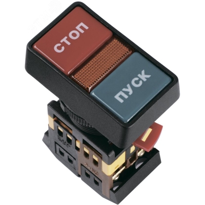 Кнопка PPBB-30N "Пуск-Стоп" d30мм 1з+1р 240В неон BBD21-PPBB-K51