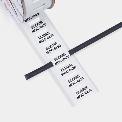 Маркер овальный MOC-6-20-W белый (уп. 450 шт.) арт.22006210