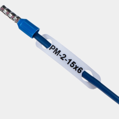 Маркер продеваемый PM-2-15x6 W белый (уп. 2500 шт.) арт.523215060