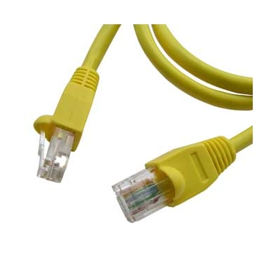 Патчкорд RJ45 1м желтый