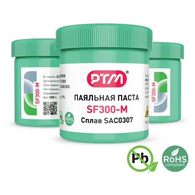 Паяльная паста бессвинцовая SF300-M