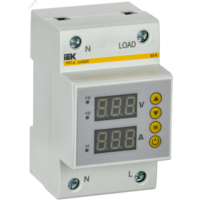 Реле напряжения и тока РНТ-д однофазное 54мм 63А IVC31-1-63