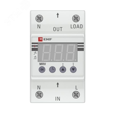 Реле напряжения с дисплеем MRV 40А PROxima MRV-40A