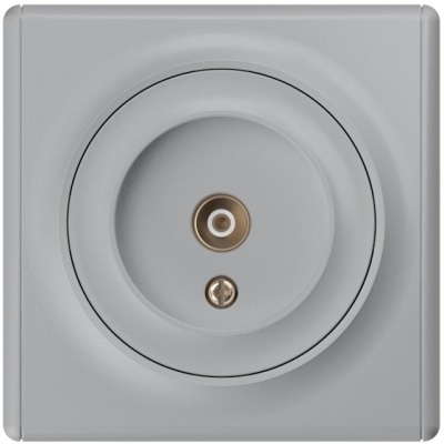 Розетка телевизионная TV 1-м СП Florence механизм сер. (1E21101302) 2172842