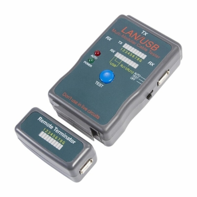 Тестер кабеля универсальный RJ-45+USB 25