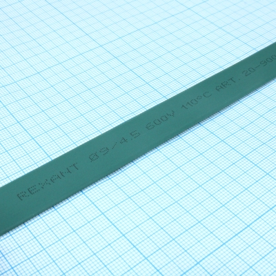 Трубка термоусадочная ТУТ нг 9,0/4,5 зеленая