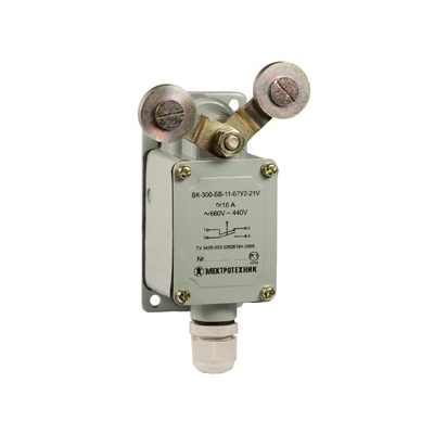 ВК-300-БВ-11-67У2-25,V-обр.рычаг,с сальником,ход вправо и влево, б/самовозвр. ,ступень2,IP67 (ЭТ)