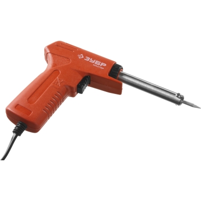 ЗУБР 30 Вт + 70 Вт, конус, электропаяльник с пистолетной рукояткой (55404)
