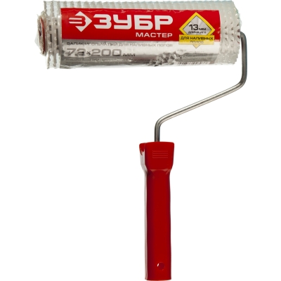 ЗУБР 72 х 200 мм, бюгель 8 мм, полипропилен, игольчатый валик для наливных полов (03952-20)